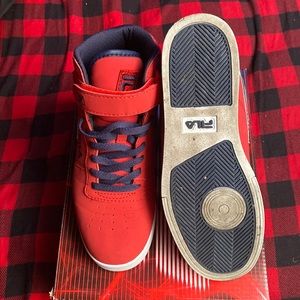 Red, blue, and white Vulc 13 amp